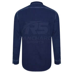 Men Slim Fit <b>Jeans</b> Shirt Button <b>Up</b> Casual Shirt Men Long Sleeve <b>Jeans</b> Shirt Modern Streetwear Shirt - Product Image 2