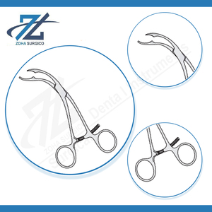 Pince manuelle de type écharpe de haute qualité, 150 mm de long, en acier inoxydable chirurgical, certifiée CE, instruments réutilisables, taille personnalisable - Product Image 4