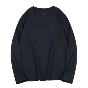 Camiseta de manga corta con Cuello medio pequeño de algodón puro de 240g con diseño de logotipo personalizado OEM para hombres y mujeres - Product Image 1