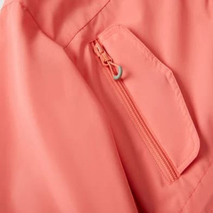 Veste coupe-vent personnalisée pour hommes, veste longue à fermeture éclair en polyester de couleur unie imperméable pour l'hiver en plein air style High Street - Product Image 6