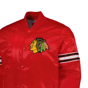 Vestes en Satin personnalisées pour hommes Baseball Satin Sports Team Jacket Whole Sale Rate 2025 Satin Jacket - Product Image 6