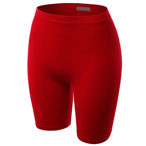 Custom Seamless Gym Sport Fitness Workout Dark Chestnut Yoga Shorts Cintura alta Control de barriga Stretch Activewear para mujeres - Product Image 4