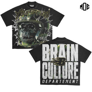 เสื้อยืดพิมพ์ลายกราฟิกสำหรับทุกเพศ/วินเทจเสื้อยืดแนวสตรีทฮิปฮอปแฟชั่น - Product Image 3