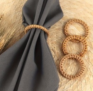 Trusted Manufacturer Rattan Napkin Ring Crafted From Natural Materials For Earthy <b>Table</b> Decor And Sustainable Dining Accessories - Product Image 4