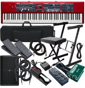 Piano digital de grado industrial Stage 4 con teclado de 88 teclas contrapesadas con acción de martillo y accesorios completos - Product Image 2