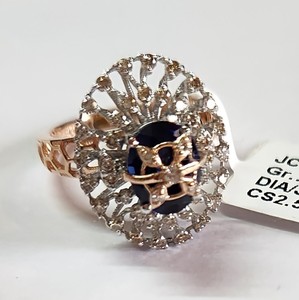 Elegantes Anillos de Diamantes de Oro Rosa de 14 Quilates con Baño de Rodio para Mujer, 0.63 ct, Corte Brillante, Color G-H, Claridad SI, Diseño Elegante, IGI - Product Image 1
