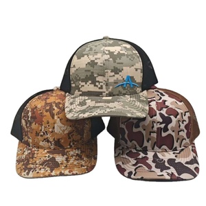 Top Trendy Men Custom 5 Paneles Logotipo personalizado Bordado Sin estructura Béisbol Snapback Cap - Trucker Hat con panel de malla - Product Image 2