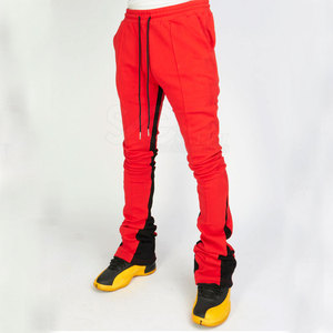 Pantalones de chándal apilados para hombre, pantalones de entrenamiento de cintura media ligeros y únicos para exteriores con logotipo personalizado, novedad - Product Image 3