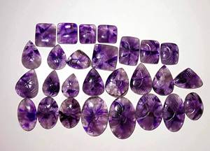 Améthyste naturelle de haute qualité, prix de gros, formes variées, magnifique, cabochon sculpté, forme personnalisée, fabrication de bijoux - Product Image 3