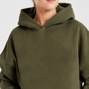 Sudaderas y sudaderas cortas de cuello alto con cremallera para mujer Sudaderas con capucha cortas de cuello alto con cremallera para mujer - Product Image 2