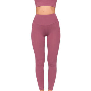 Leggings de sport pour femmes de qualité supérieure à prix avantageux 2026, teinture unie, prix de gros, anti-rides, nouveaux modèles - Product Image 1