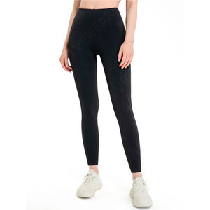 Leggings longs respirants et très élastiques avec maille, confortables et tendance, en tissu tissé serré, vert menthe - Product Image 2