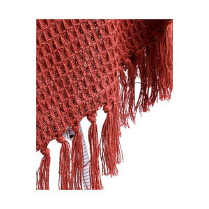 Plaid de canapé en mélange doux acrylique et lin, motif chevrons, 70x90 pouces, avec pompons, disponible en stock, choix pour les détaillants proposant des décorations abordables - Product Image 1