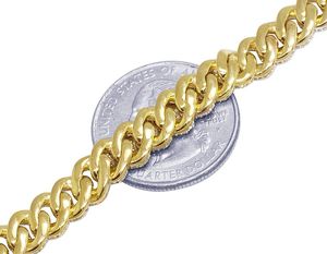 Bracelet chaîne cubaine hip-hop de 7 pouces, bracelet en diamant moissanite rond blanc pour hommes - Product Image 3