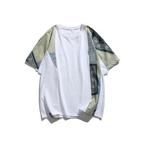 เสื้อยืดฮิปฮอปโอเวอร์ไซส์สำหรับผู้ชายผ้าคอตตอน100% ไหล่ขนาดใหญ่พิมพ์ลายพัฟตามสั่งสำหรับฤดูร้อน - Product Image 3