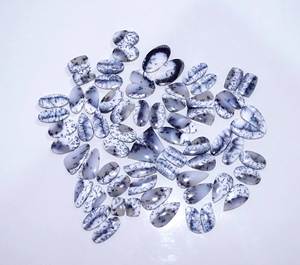 โอปอลคู่อัญมณีทรงหลังเบี้ย Dendrite ธรรมชาติอัญมณีหลวมทั้งหมดผสมรูปร่างและขนาด Dendrite โอปอลคู่อัญมณีสำหรับใช้ทำเครื่องประดับ - Product Image 2