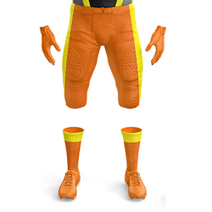 เครื่องแบบอเมริกันฟุตบอลแขนสั้นระบายอากาศได้เครื่องแบบอเมริกันฟุตบอลทำจากโรงงานที่มีน้ำหนักเบาปรับสีและขนาดได้ตามต้องการ - Product Image 5