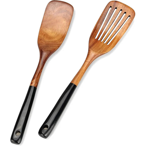 Metier diseño elegante espátula de cocina de madera duradera con mango de agarre de mano largo y resbaladizo cocina esencial por glowin fashion - Product Image 1