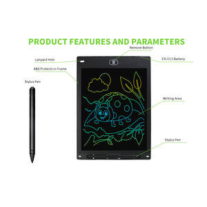 बच्चों के लिए पोर्टेबल 10 इंच इलेक्ट्रॉनिक एलसीडी सामग्री ड्राइंग टैबलेट को अक्षम करने योग्य लेखन बोर्ड डोडलिंग खिलौने बॉक्स पैकेजिंग 12 महीने - Product Image 5