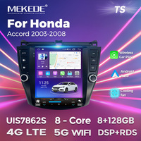 MEKEDE TS Android Radio de coche sistema de audio reproductor WIFI 4G soporte DVR DSP TMPS para Honda Accord 2003-2008