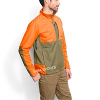 Veste Isolante Multipoche Orange à Motif de Chasse Personnalisable pour Homme d'Extérieur Chasse et Tir