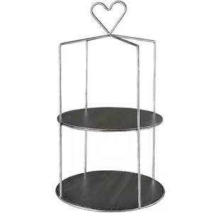 Présentoir à gâteaux en métal décoratif pour hôtel, maison, mariage, fête - Product Image 2