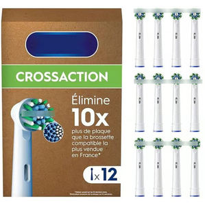 Cabezales de cepillo de rotación estándar originales para limpieza profunda, compatible de fábrica OEM con cabezales de repuesto para cepillo de dientes eléctrico Oral B - Product Image 1