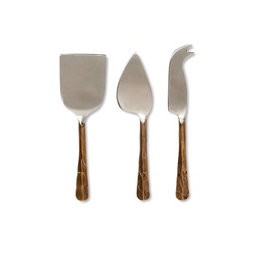 Ensemble de couverts en acier inoxydable au design attrayant, avec outil à fromage en métal et manche en résine – Nouvelle collection - Product Image 3