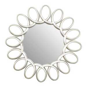 Miroir mural rond en métal de qualité supérieure, cadre argenté, variété exclusive, design artisanal, miroir mural décoratif très vendu pour la maison - Product Image 2