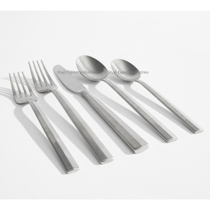 Meilleure vente, ensemble de couverts en acier inoxydable avec poignée ronde de créateur, couverts plaqués argent pour hôtel et restaurant - Product Image 4