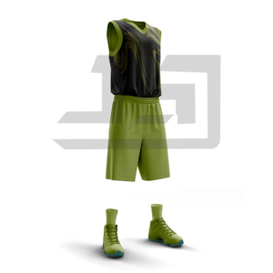 Tenue de basket-ball personnalisée, vêtements de sport imprimés, ensemble maillot sans manches et short pour joueurs professionnels et amateurs, 100% coton - Product Image 3