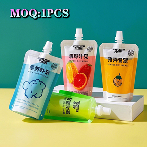 Wholesale Stand up Spout <strong>Pouch</strong> Bags for <strong>Milk</strong> &amp; Jelly Food Grade LDPE Material Custom Size Liquid Packaging - Product Image 5