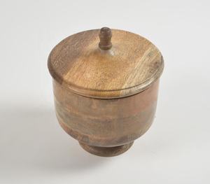 Mango de madera hecho a mano, bote real con tapa, fabricante al por mayor - Product Image 2