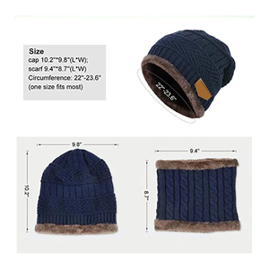 Bonnets d'hiver avec logo personnalisé pour hommes Bonnet en acrylique à usage quotidien avec doublure tricotée Vente en gros Bonnet vierge Design hivernal - Product Image 4