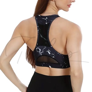 Wholesale Custom Made Sports Bras Breathable Gym Workout Clothes with Front Logo Cheap Sport Bra - Product Image 4