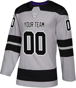 Jersey de Hockey sobre Hielo al por Mayor, Jersey Personalizado de Equipo, Rojo y Blanco, Sublimado, Estilo Clásico, Cosido e Impreso - Product Image 5