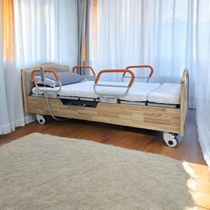 Cama de Hospital Ergonómica ECU PRO FAMILY 2 CTH ICU GD01, para Cuidado en el Hogar, Duradera, de Acero Inoxidable, ABS y Madera, Multiusos, 2 Años de Garantía - Product Image 5