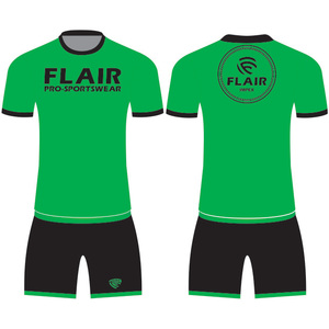 Camiseta de fútbol para niños de diseño retro personalizado, la mejor calidad, 100% poliéster, cómoda, transpirable, Parte delantera corta, conjuntos de nombre OEM nacional - Product Image 2