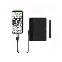 Tablette graphique sans batterie XP-Pen Deco Fun XS avec 8192 niveaux de pression, résolution 5080LPI, port USB-C, taux de rapport 220RPS, noir