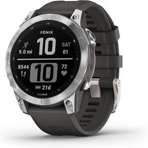 นาฬิกาสมาร์ทวอทช์ Garmin Fenix 7 Sapphire Solar สำหรับการผจญภัย พร้อมระบบชาร์จพลังงานแสงอาทิตย์ ทนทานสำหรับกิจกรรมกลางแจ้ง หน้าปัดทรงกลม หน้าจอสัมผัส สำหรับการออกกำลังกาย - Product Image 6