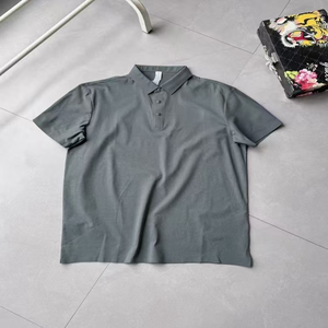 Camisa Casual de Negocios para Hombre GREY Y42, Manga Corta, Cuello Sin Costuras, 300 Gramos, Estilo Veraniego, Nueva Colección - Product Image 2