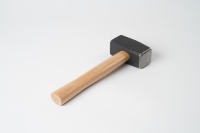 Outil à main-Marteau de lapidation de type allemand avec manche en bois FSC- (Marteau, Marteau de lapidation)
