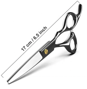 Venta al por mayor Tijeras de corte de pelo Peluquería Maquinilla de afeitar Peluquería Acero inoxidable Salón Hogar Profesional 6,5 Tijeras - Product Image 3
