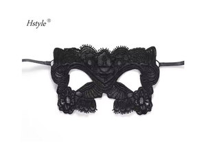 Hstyle Black Masquerade Ball Prom Fiesta <span class=keywords><strong>de</strong></span> Halloween Disfraz Niñas Mujeres Lady Lace Mask - Product Image 1