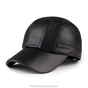 Casquette de baseball de luxe personnalisée en gros, imperméable, avec patch en cuir, design uni, élégante, respirante, réglable, mode unisexe - Product Image 2