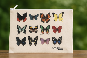 Grande pochette de maquillage en toile de coton écologique portable réutilisable pour trousse de toilette - Product Image 2