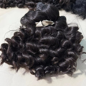 100% extensions de cheveux vierges indiens bruts 10-18 pouces de profondeur temple bouclé cuticule alignée faisceaux de cheveux humains de couleur claire de haute qualité - Product Image 1