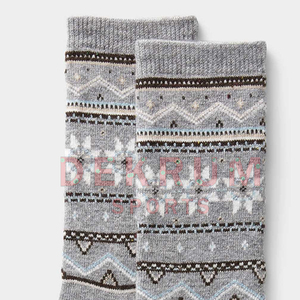 Nouvelles chaussettes décontractées pour hommes avec imprimé intégral, broderie personnalisée, antidérapantes, MOQ 10 paires - Product Image 4