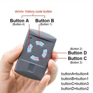Télécommandes <span class=keywords><strong>de</strong></span> <span class=keywords><strong>porte</strong></span> <span class=keywords><strong>de</strong></span> <span class=keywords><strong>garage</strong></span> compatibles <span class=keywords><strong>Hormann</strong></span> 868MHz, 2 pièces, bouton bleu, modèles HSE2 HSE4 HSM2 HSM4 HS2, moteur 24v DC - Product Image 2