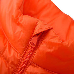 เสื้อกั๊กบุนวมสีส้มสำหรับชายและหญิงเสื้อกั๊กมีฮู้ดสำหรับฤดูหนาวมีซิปแขนกุดสำหรับผู้ชาย - Product Image 6